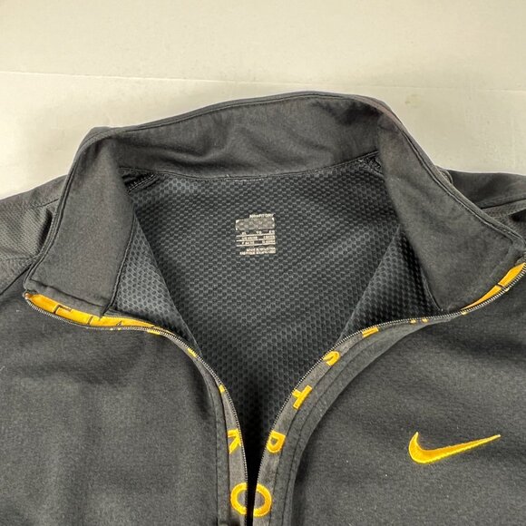 Nike Livestrong Cycling Shirt Extra Large Black 1/4 Zip Lance Armstrong Pullover - Picture 10 of 16
